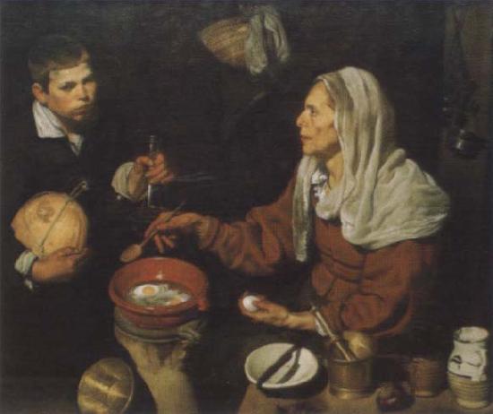Diego Velazquez Old woman in the eggs roast France oil painting art